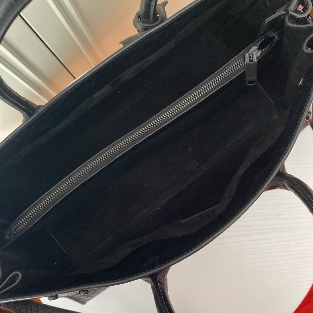 SAINT LAURENT Med/Lrg Croc Sac Du Jour - Picture 9 of 14